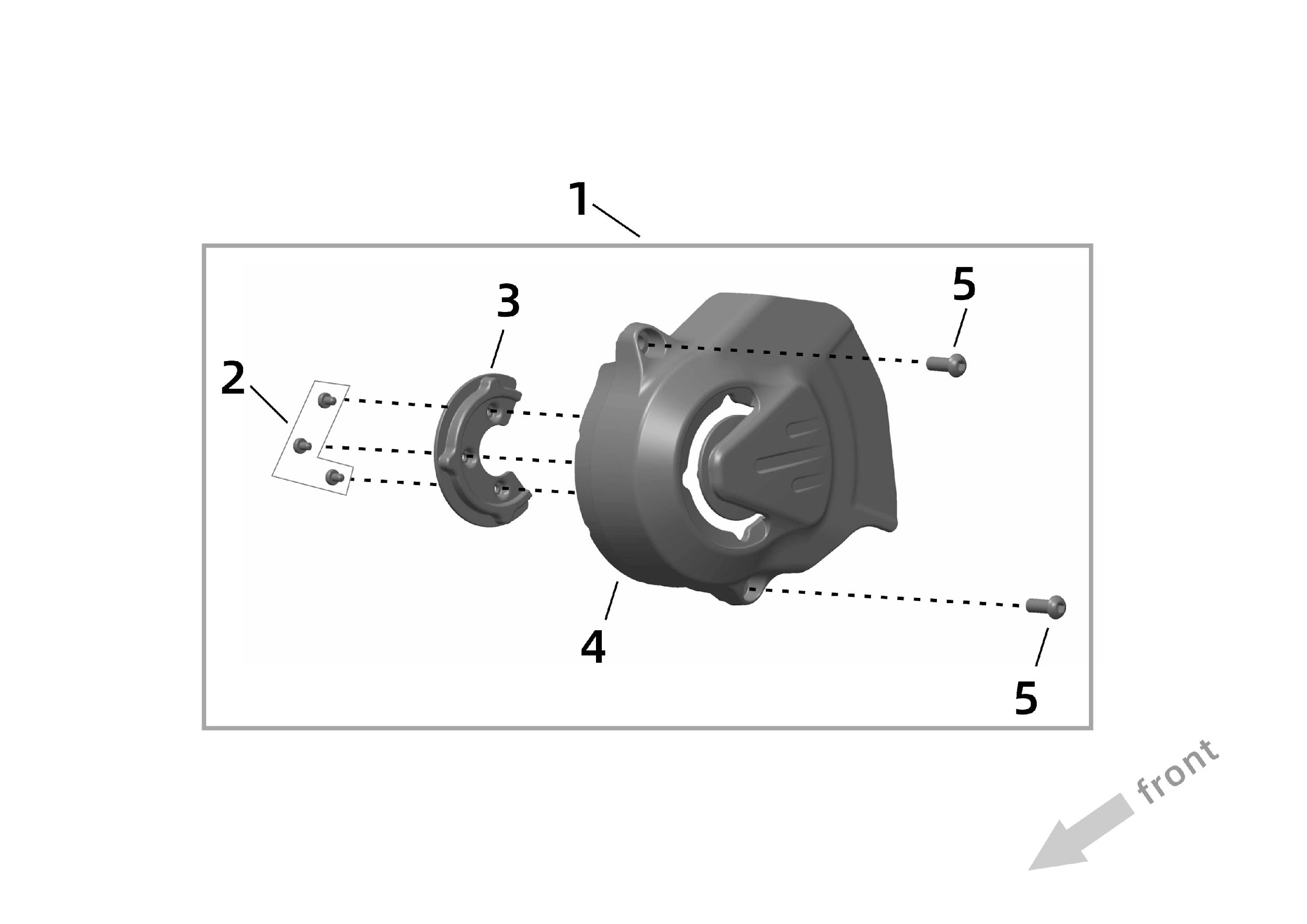 25.5. Крышка шкива первичного приводного ремня