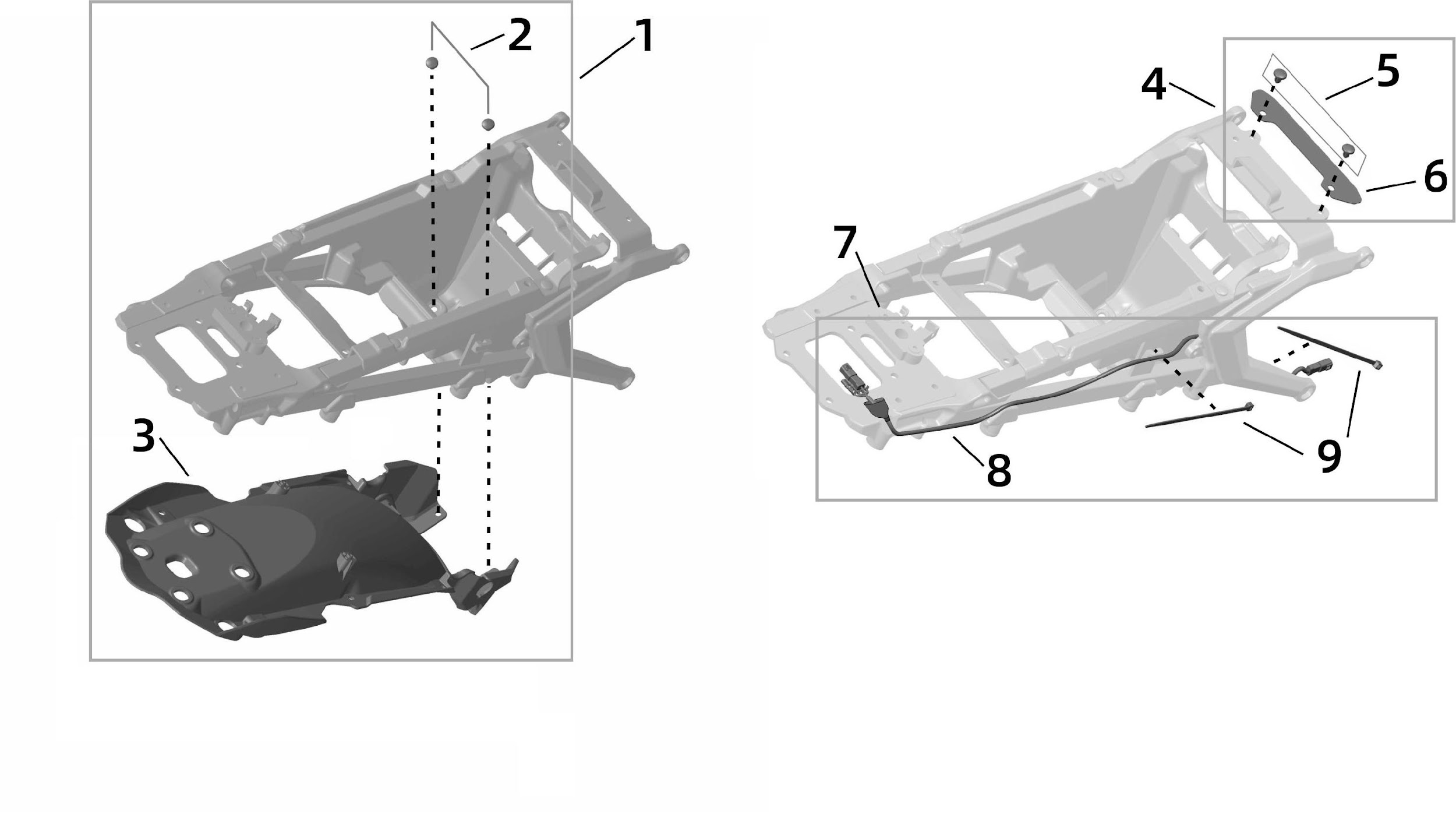 25.10. Подкрылок + жгут проводов заднего фонаря