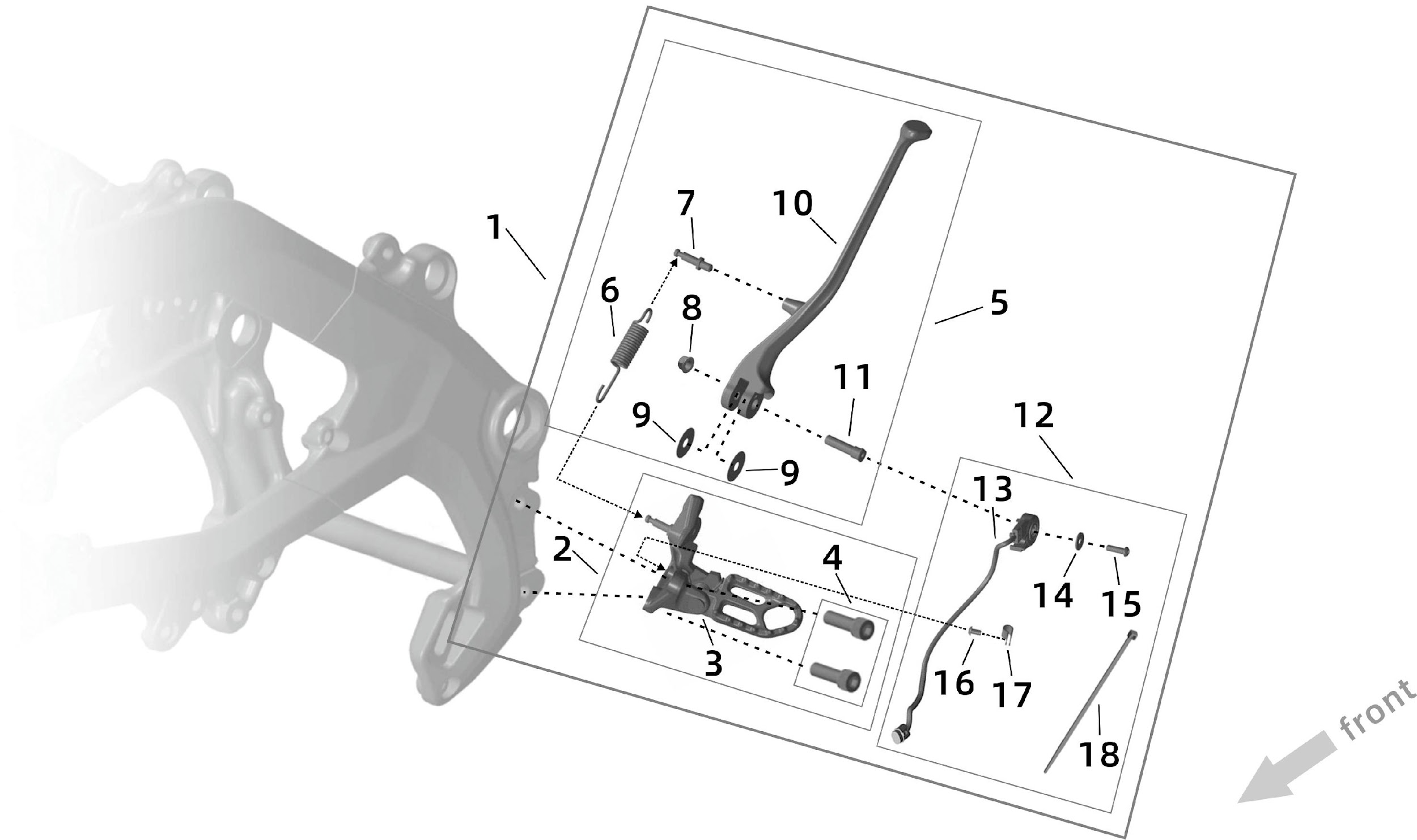 18. Левая подножка + боковая