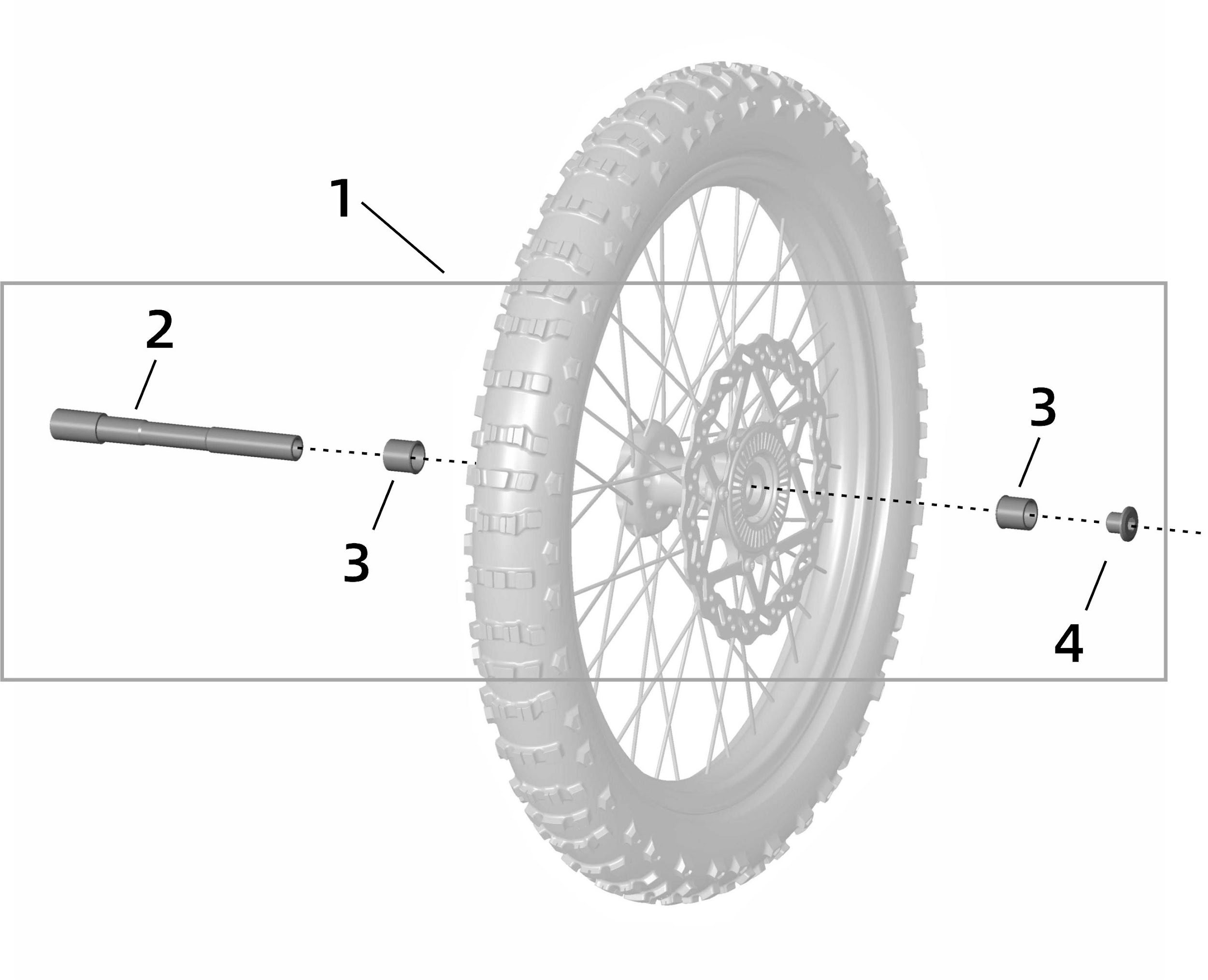 12.1. Ось переднего колеса и втулка