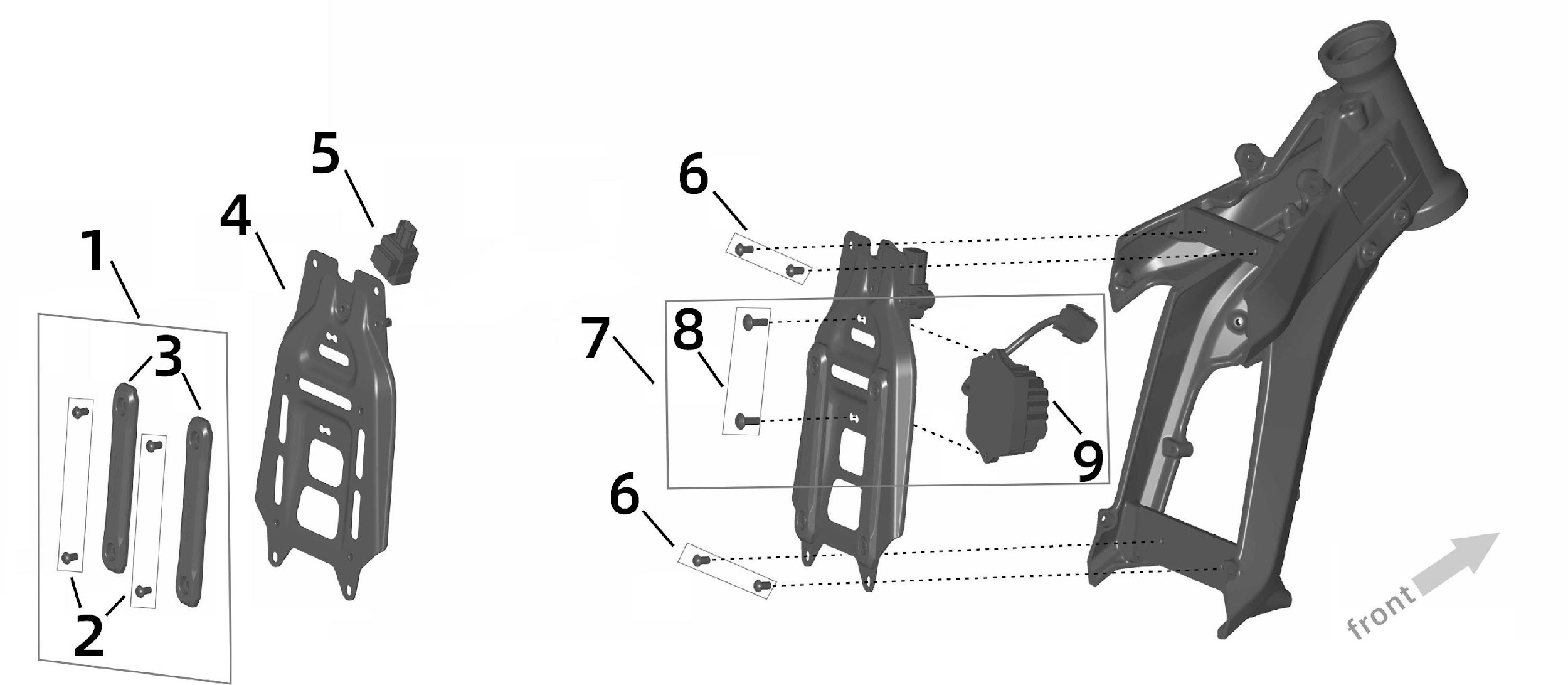 14. Передняя защитная панель аккумулятора + конвертер