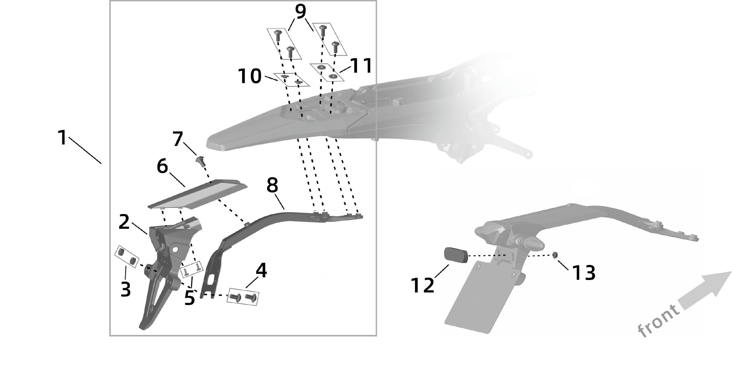 16.2. Кронштейн установки заднего фонаря