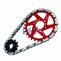 Передняя звездочка первичной цепной передачи (13T)